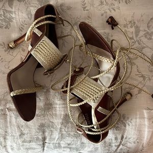 Christian Dior 36.5 Rope High Heel sandals